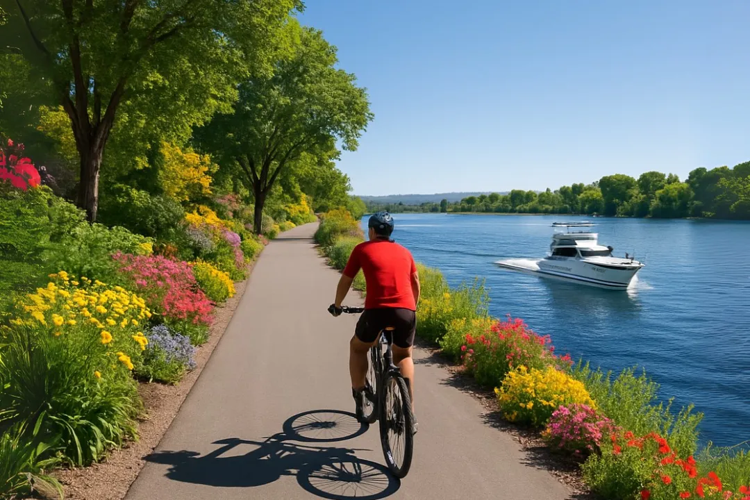 Biking the Apple Capital Loop Trail? Add a River Cruise in Wenatchee to Your Itinerary 3 Pair Biking and Cruising at Apple Capital Loop Trail