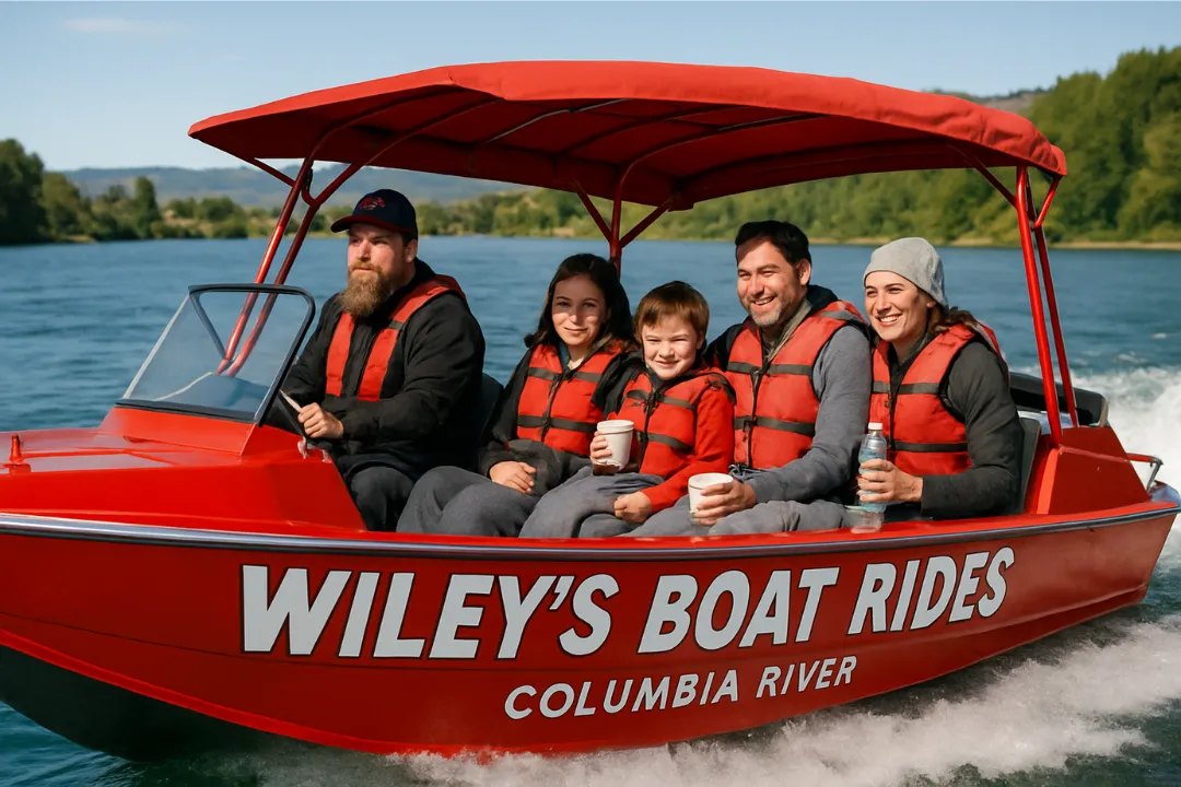 Hike Saddle Rock, Then Cruise the Columbia: The Ultimate Wenatchee Adventure Combo 8 Shaded Seating Boats